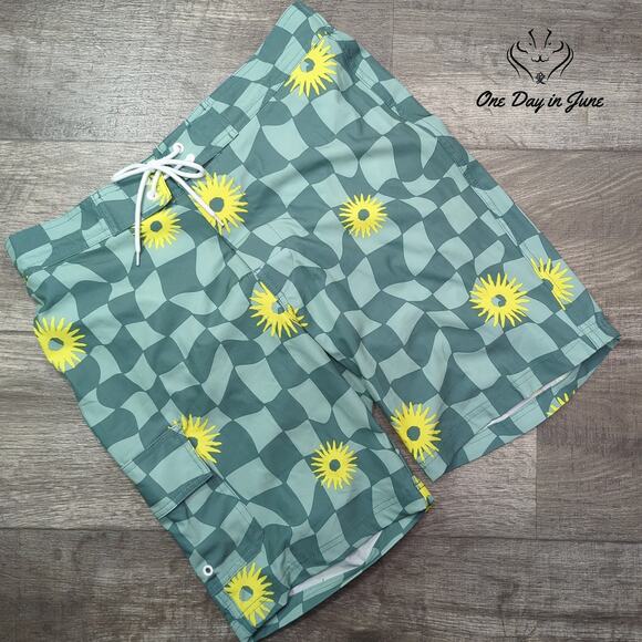 Arizona Jean Co. 9" Swim Shorts Size M - Picture 1 of 7